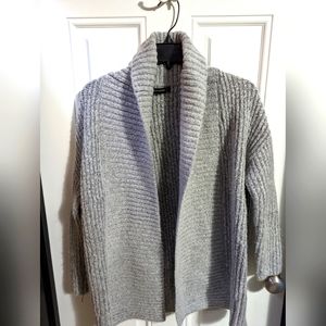 Gray open cardigan size small